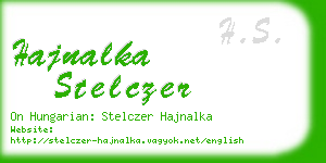 hajnalka stelczer business card